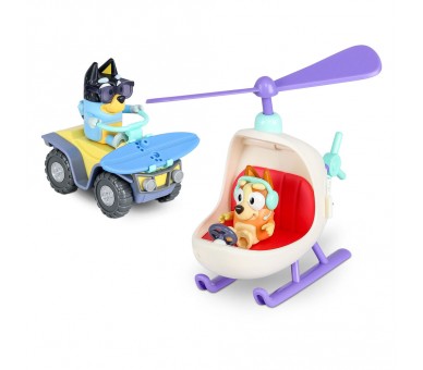 Vehiculo + figura Bluey surtido