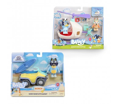 Vehiculo + figura Bluey surtido