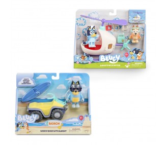 Vehiculo + figura Bluey surtido