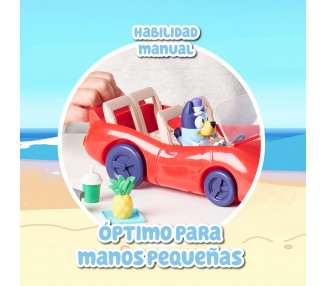 Coche descapotable + figura Bandit Bluey