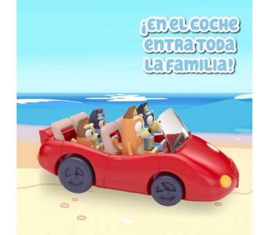 Coche descapotable + figura Bandit Bluey