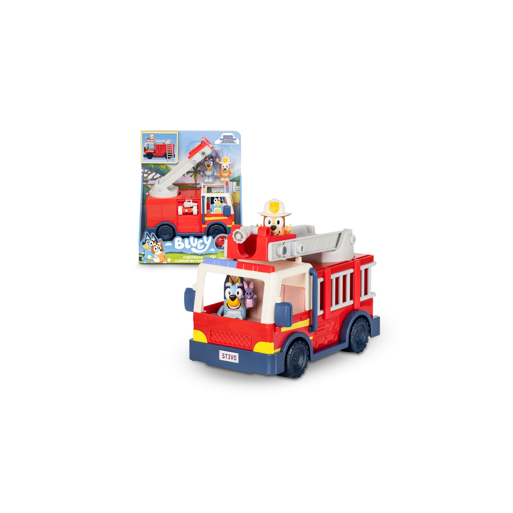 Camion Bomberos + figuras Bluey