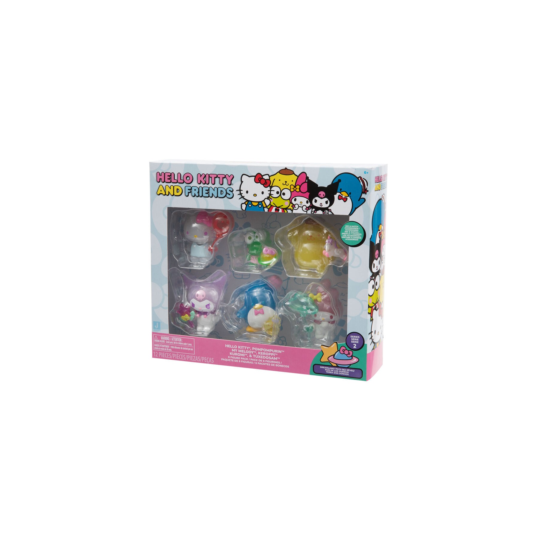 Blister 6 figuras Hello Kitty 5cm