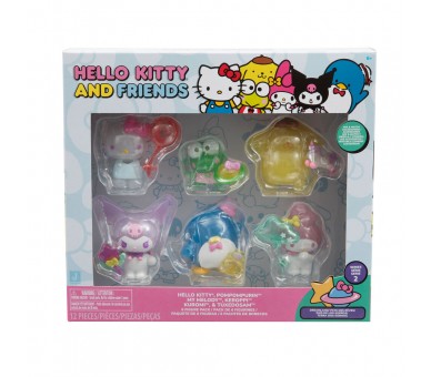 Blister 6 figuras Hello Kitty 5cm