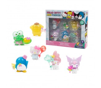 Blister 6 figuras Hello Kitty 5cm