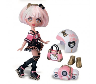 Muñeca Manga Golden Diva Roller Hello Kitty