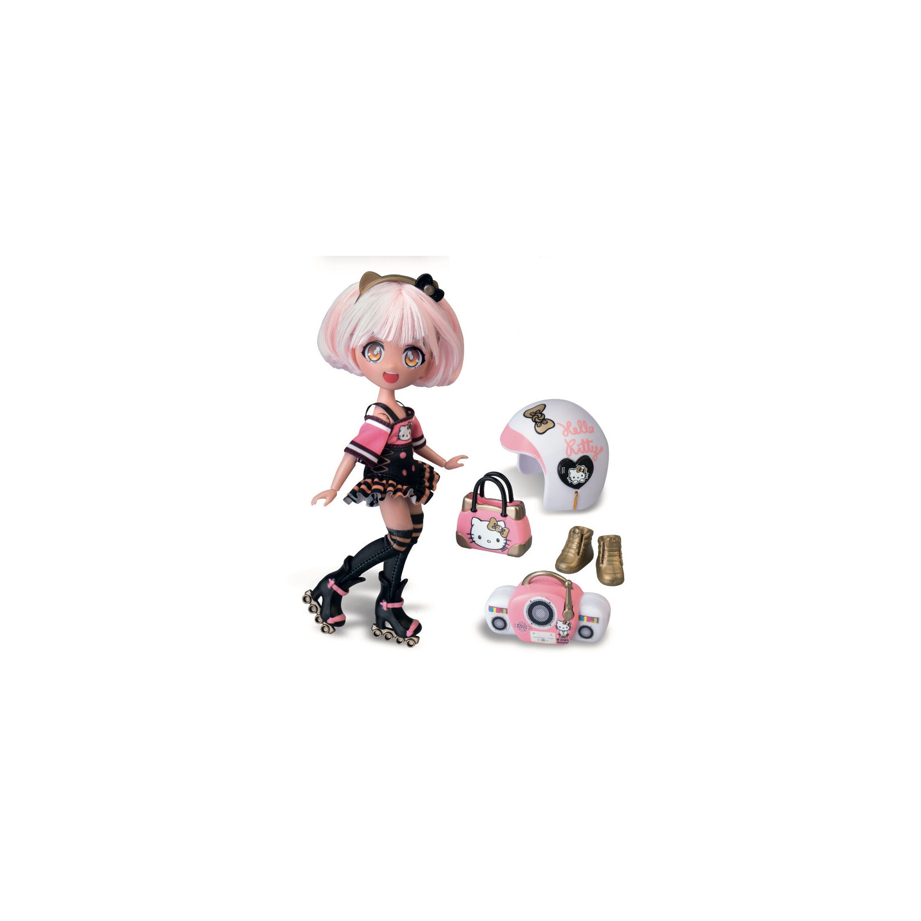 Muñeca Manga Golden Diva Roller Hello Kitty