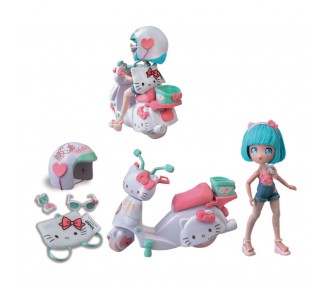 Muñeca Manga Pretty Pink Scooter Hello Kitty