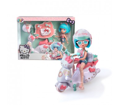 Muñeca Manga Pretty Pink Scooter Hello Kitty