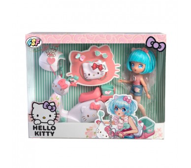 Muñeca Manga Pretty Pink Scooter Hello Kitty