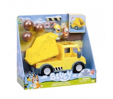 Camion Volquete + figuras Bluey