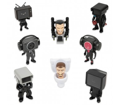 Bolsa sorpresa figura Skibidi Toilet surtido