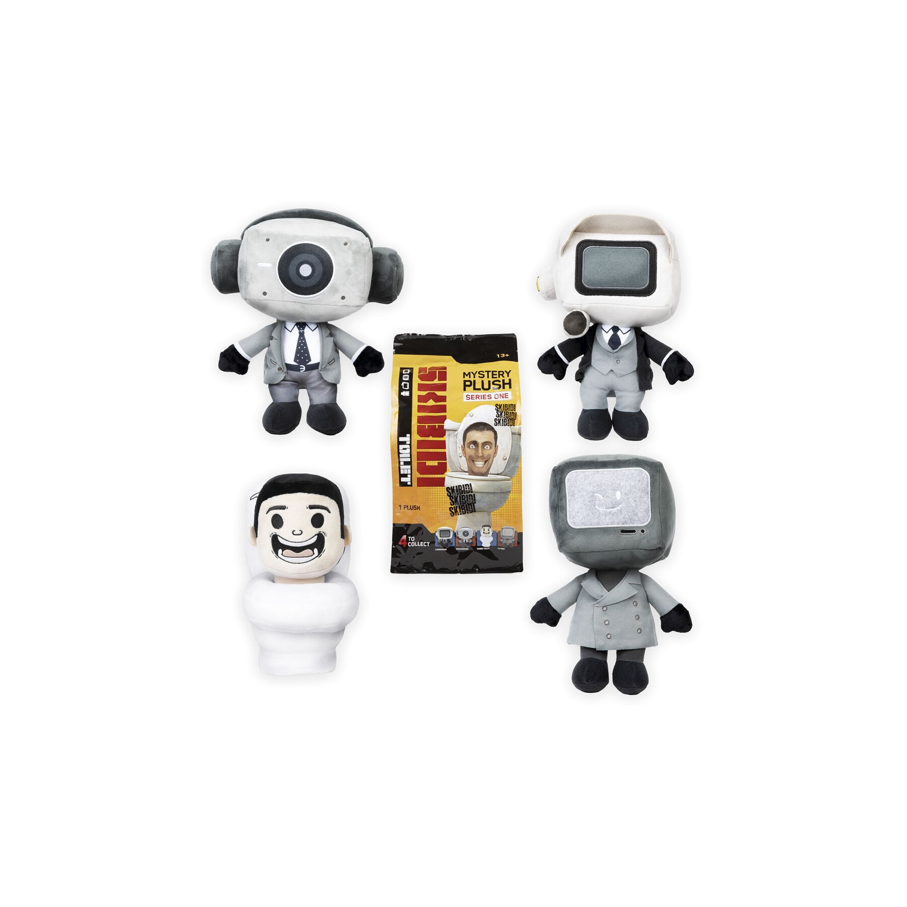 Bolsa sorpresa peluche Skibidi Toilet 30cm surtido