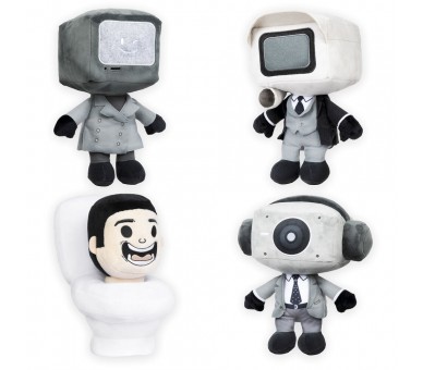 Bolsa sorpresa peluche Skibidi Toilet 30cm surtido