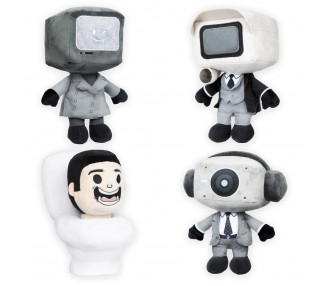 Bolsa sorpresa peluche Skibidi Toilet 30cm surtido