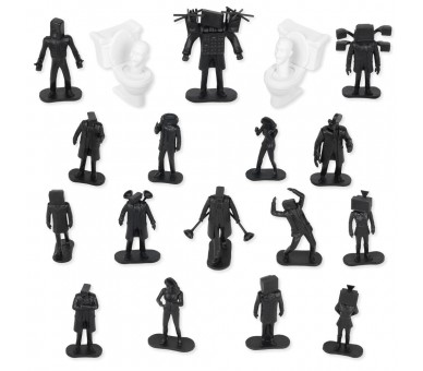 Cubo de batalla 20 figuras Skibidi Toilet