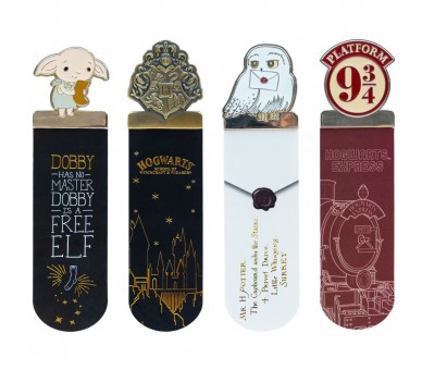Set 4 marcapaginas Harry Potter