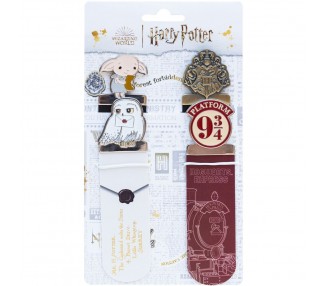 Set 4 marcapaginas Harry Potter