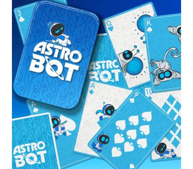 Baraja cartas lata Astro Bot