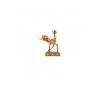 En - Figura Decorativa De Bambi Con Mariposas