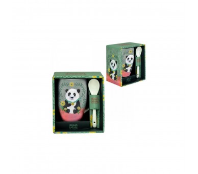 Taza De Cerámica Con Cuchara Enesco Panda