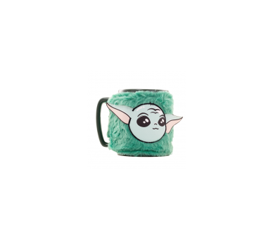 Taza Con Funda De Peluche Grogu 440 Ml