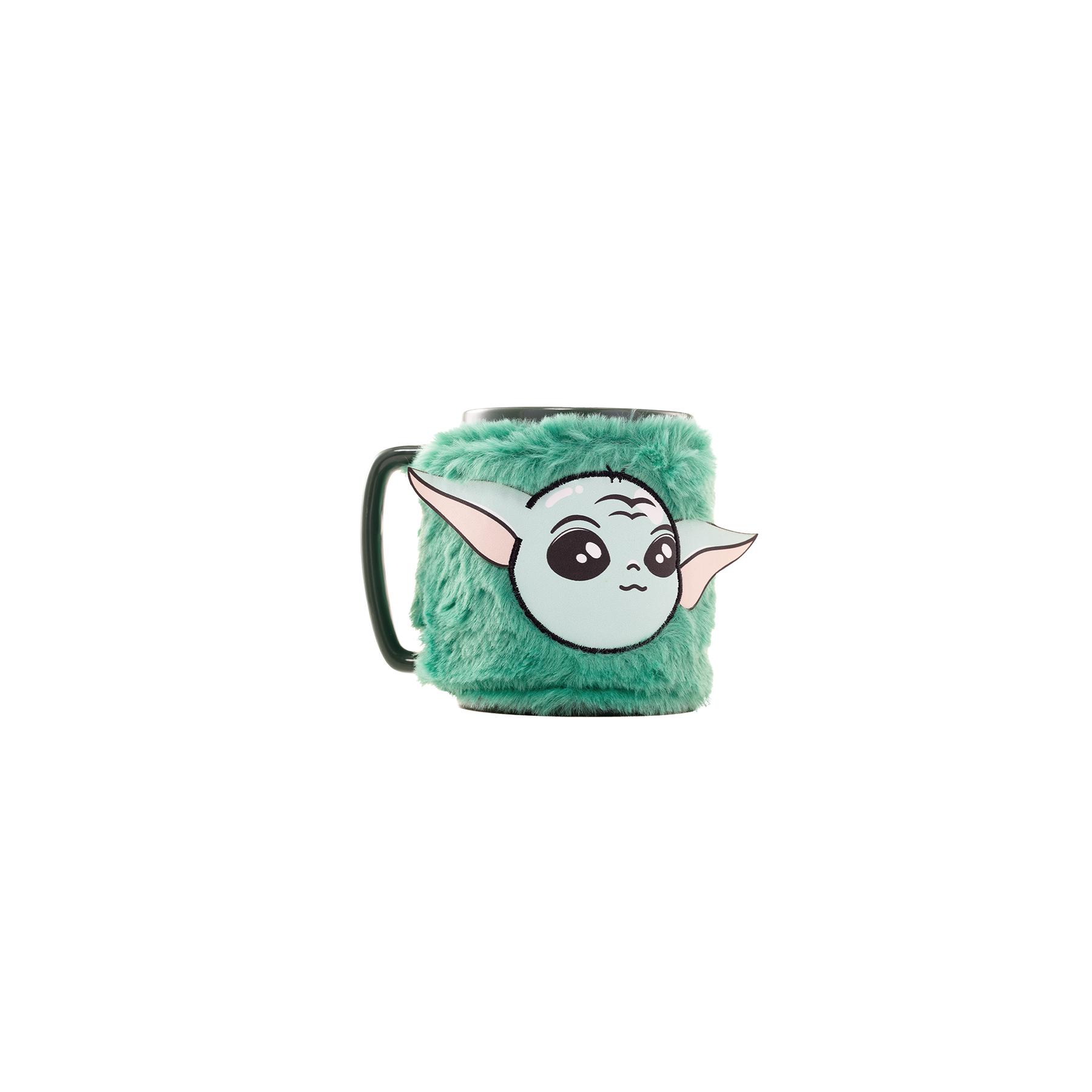 Taza Con Funda De Peluche Grogu 440 Ml