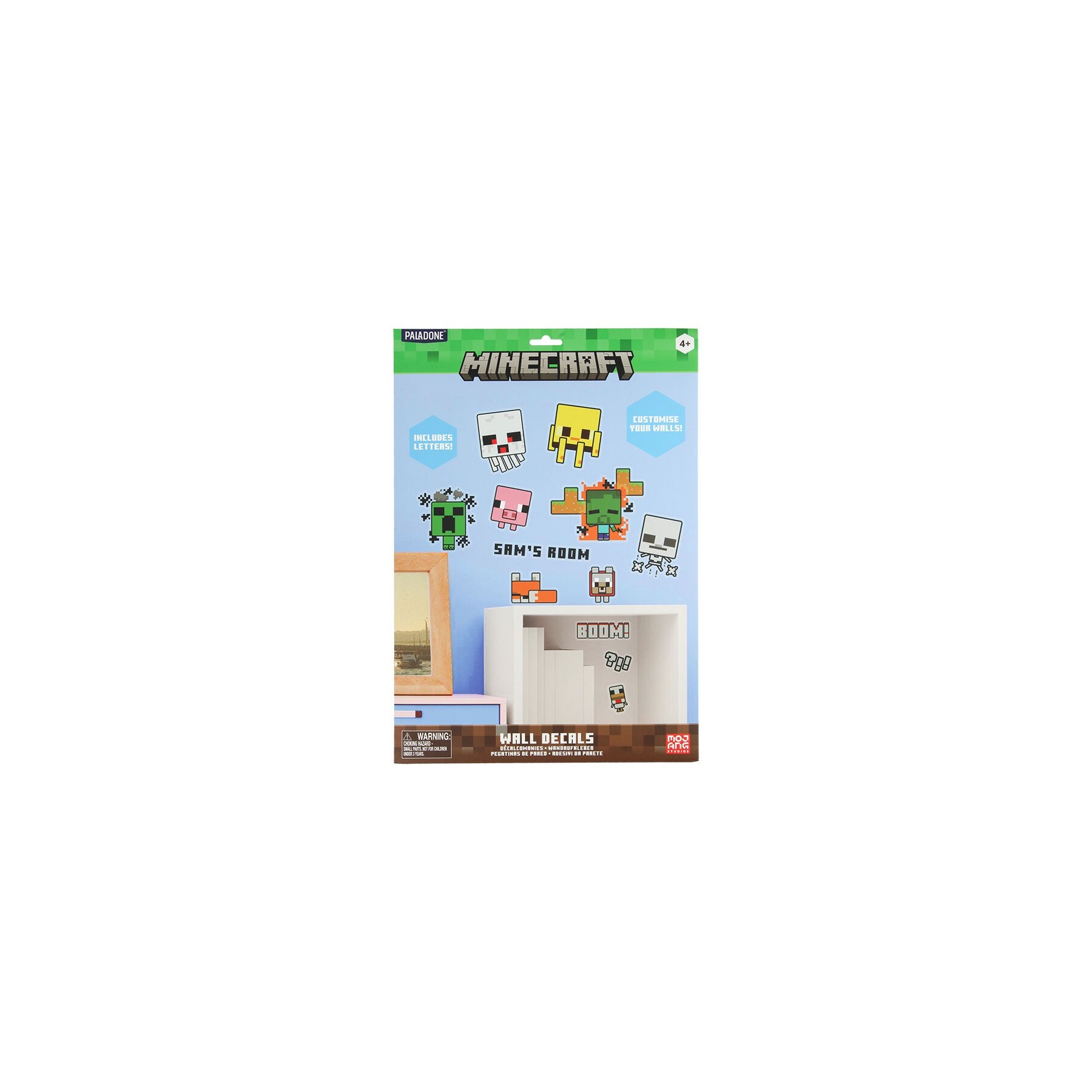 Calcomanías De Pared De Personalización De Minecraft Minecra