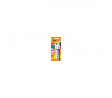 Bolígrafos De Tinta De Aceite Retráctil Bic 4 Colors Shine 9