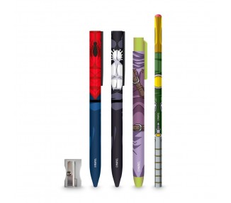 Portalapices + lapiceros Spiderman Marvel