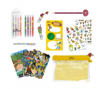 Set papeleria Los Simpsons