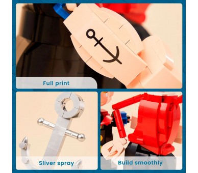 Kit Construccion Popeye & Olivia Popeye 1500pzs