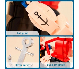 Kit Construccion Popeye & Olivia Popeye 1500pzs