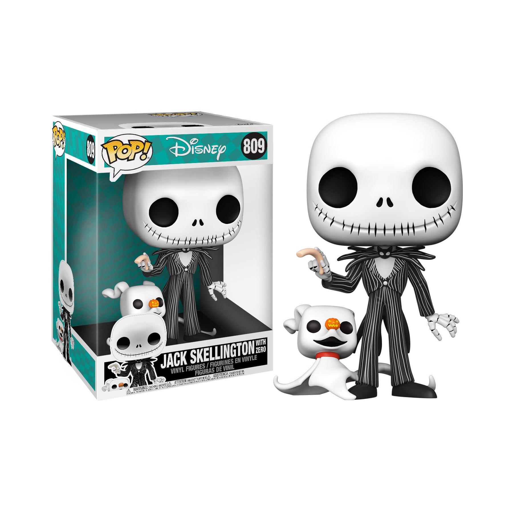 Figura POP Disney Pesadilla Antes de Navidad Jack with Zero 25cm