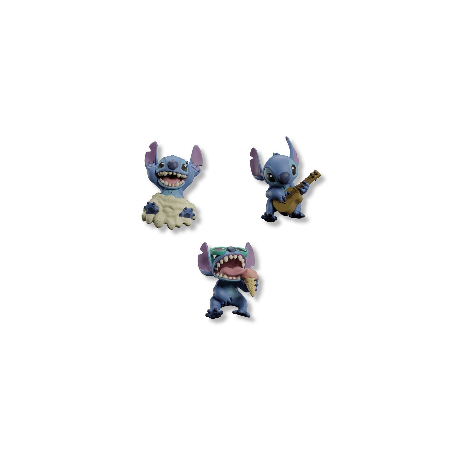 Set 3 Imanes 3D Stitch Disney