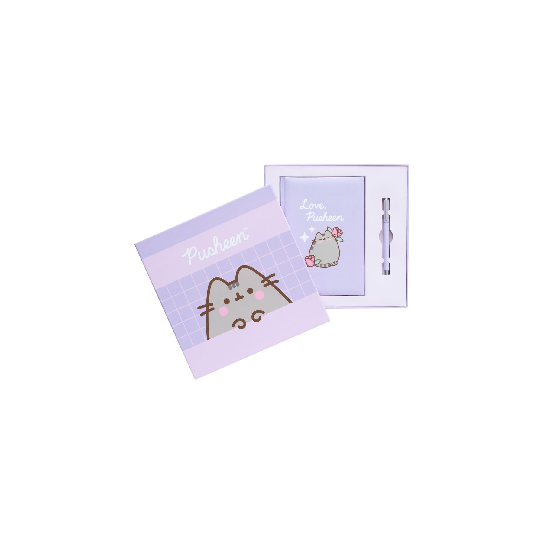 Set cuaderno A5 premium + boligrafo Pusheen Moments
