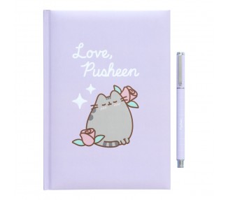 Set cuaderno A5 premium + boligrafo Pusheen Moments