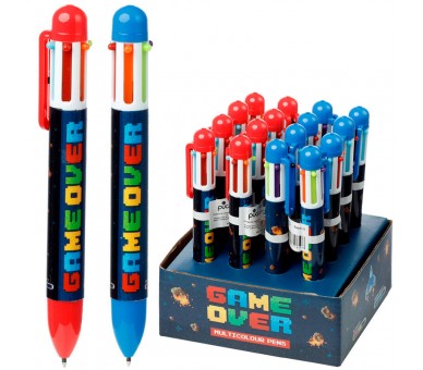 Boligrafo multicolor Game Over