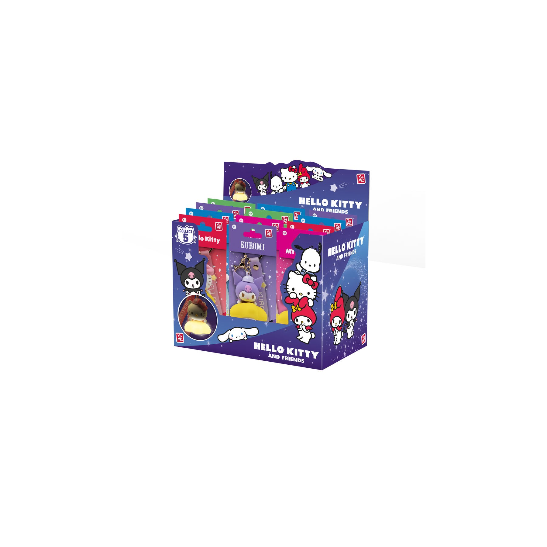 Llavero figura luz Hello Kitty and Friends surtido