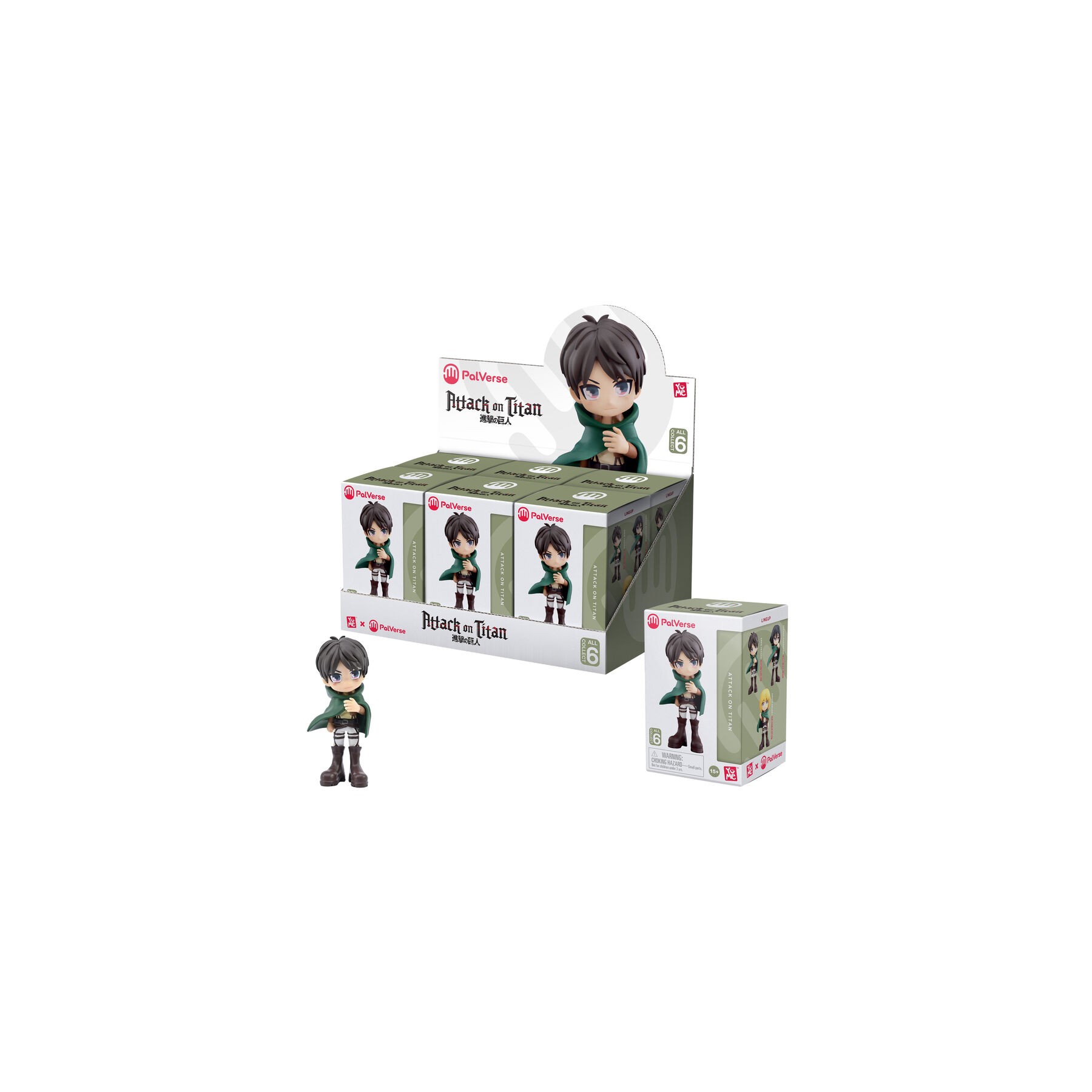 Figura sorpresa Attack On Titan 9cm surtido
