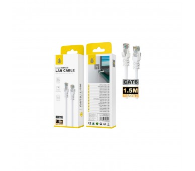 Jc Nb1330 Blanco / Cable De Red Lan Cat6, 1.5M