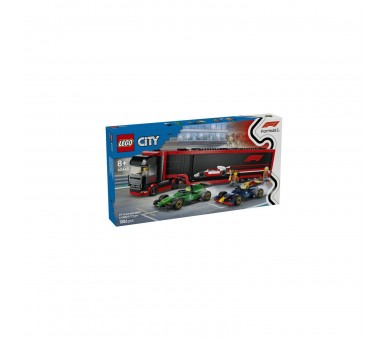 Lego City Formula 1 Camión Con Coches De F1 Rb20 Y Amr24