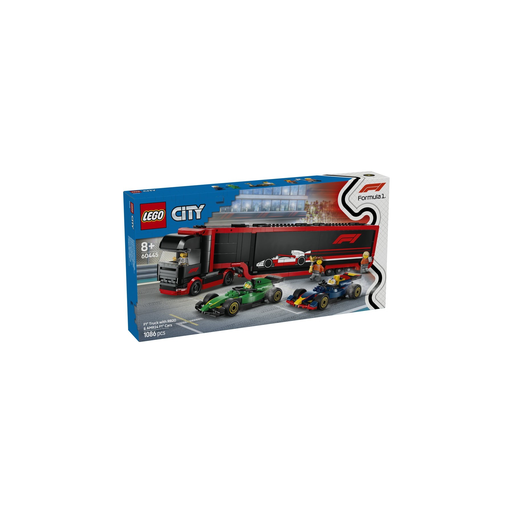Lego City Formula 1 Camión Con Coches De F1 Rb20 Y Amr24