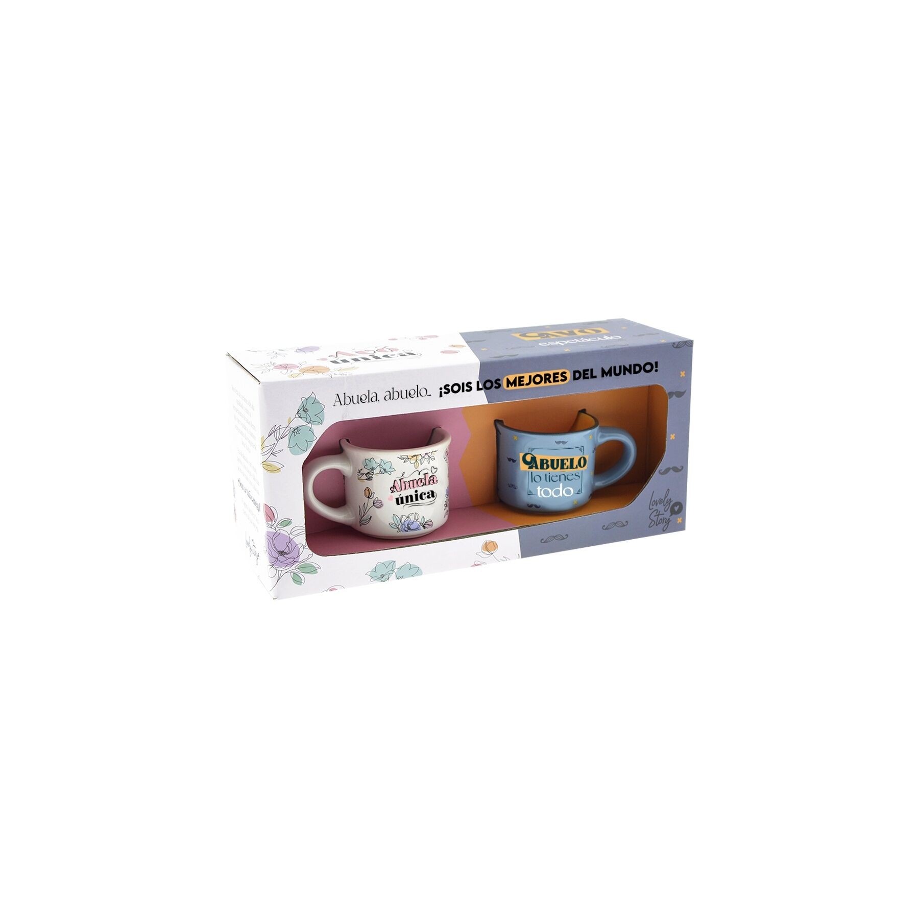Set 2 tazas Cafe - Abuelo y Abuela 50ml