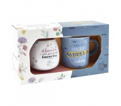 Set 2 tazas Abuela y Abuelo 400ml