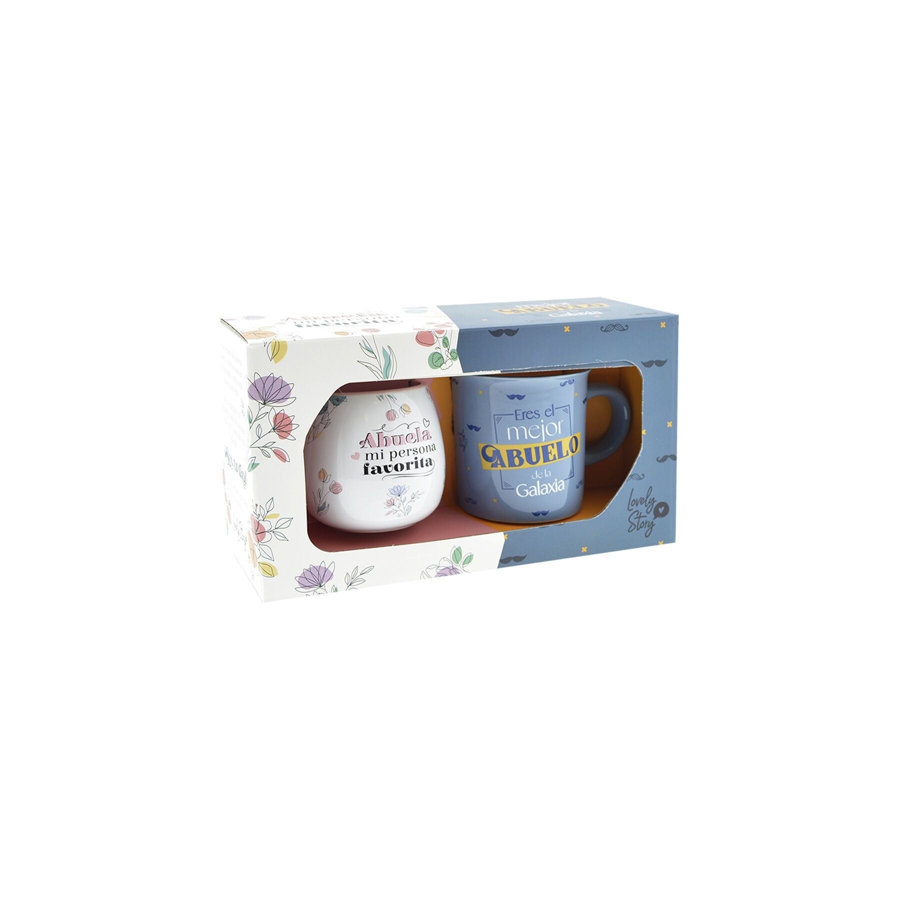 Set 2 tazas Abuela y Abuelo 400ml