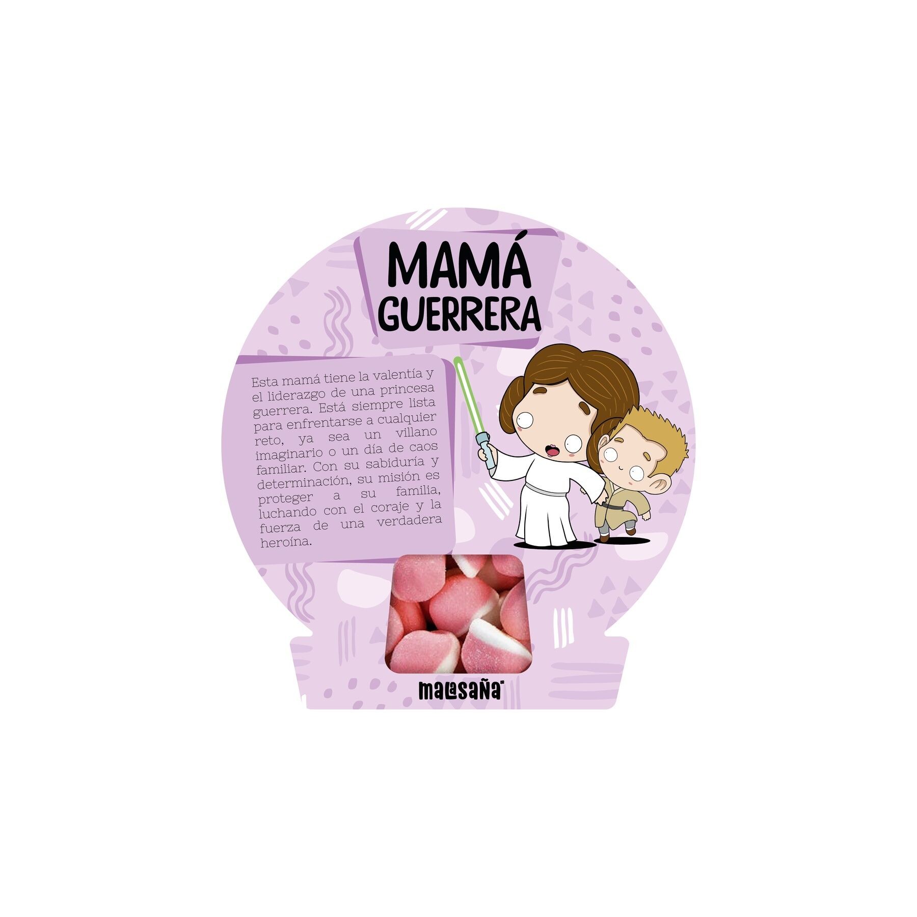 Cajita de chuches Besitos - Mama Guerrera