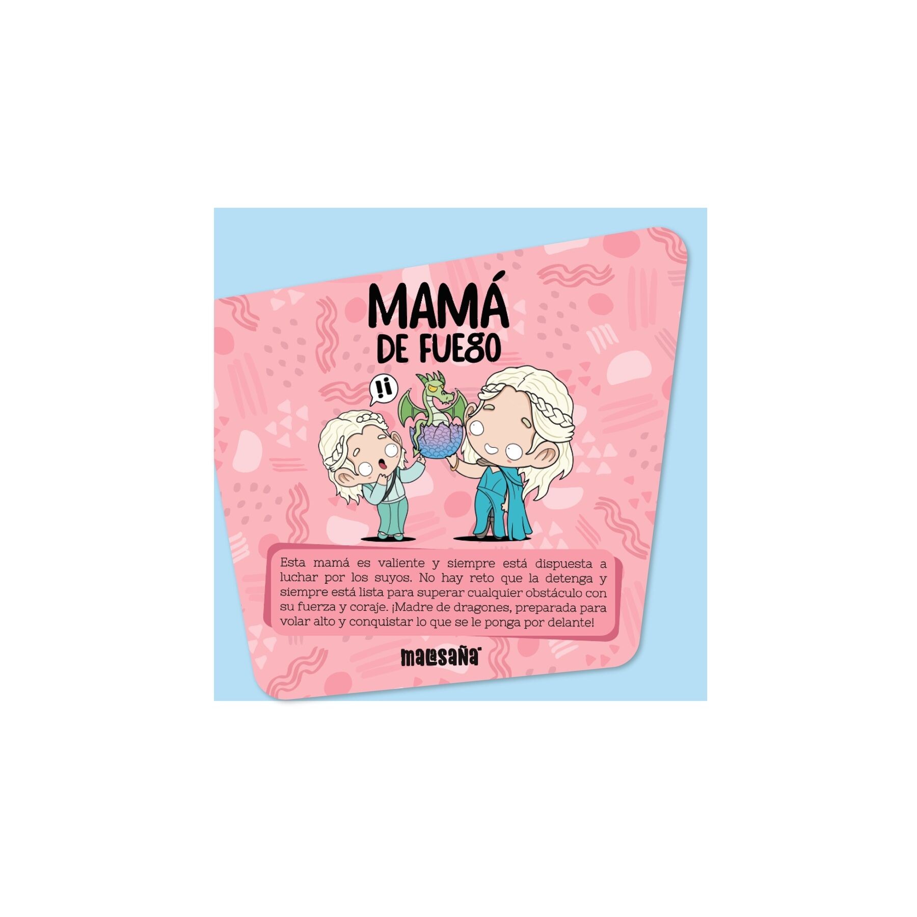 Tarjeta felicitacion - Mama de Fuego