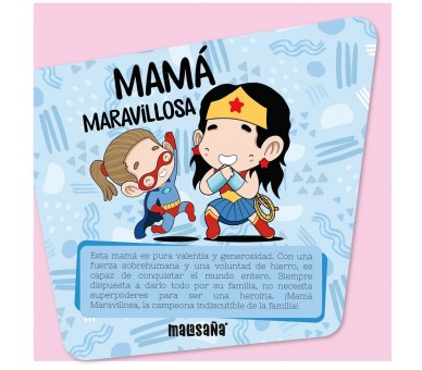 Tarjeta felicitacion - Mama Maravillosa