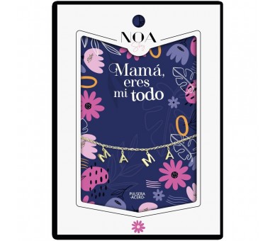 Pulsera letras Mama acero dorado - Mama  Eres Mi Todo